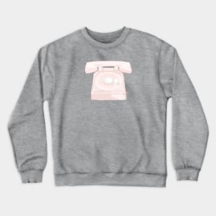 Pink Rotary Phone Crewneck Sweatshirt